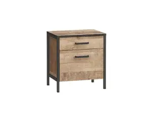 Тумба Моби Трувор Прикроватная 13.290 Дуб Гранж Песочный/Интра (ПР)