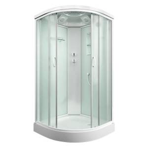 Душевая кабина Mirwell MR3510P-C3-RUS профиль белый, стекло матовое, 100x100x215