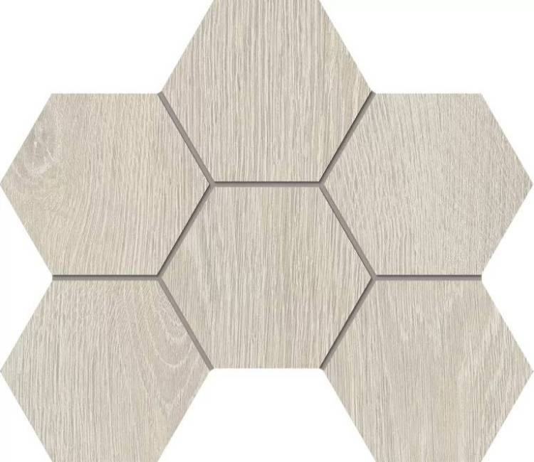 Мозаика Estima Kraft Wood 70431 Mosaic/KW00_NR/25x28.5x10/Hexagon Nordic Hexagon 25x28.5
