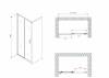 Душевая дверь Abber Schwarzer Diamant AG301005 Хром фото 4