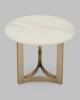 Стол журнальный Stool Group Кассия EET-292-BRCGS-white 333-2 светлая керамика 60x60x50 фото 4