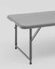 Стол складной Stool Group Кейт Z122-3X-H.ADJ grey серый, с регулировкой высоты 122x61x74 фото 5