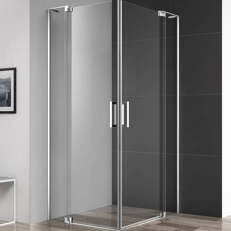 Душевой уголок Cezares Slider SLIDER-A-2-90/100-C-Cr профиль хром, стекло прозрачное, 100x100