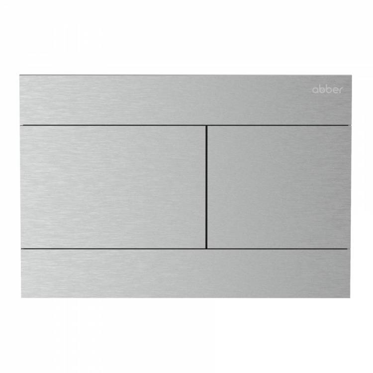 Кнопка смыва Abber AC0127MCH матовый хром