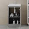 Тумба с раковиной Style Line Батлер Plus серый, раковина белая фото 4