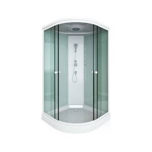 Душевая кабина Arcus Style S-13 100x100x215, фронтальные стекла - матовые фактурные, задние - белые матовые