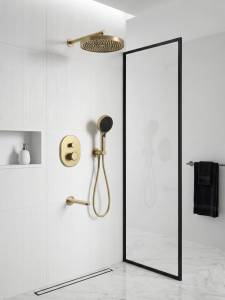 Душевая система AltroBagno Рикко (Ricco) 040308 BG матовое золото