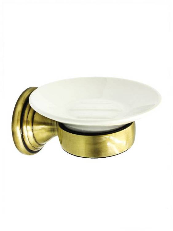 Мыльница Bath Plus Bronx gold BXG-65708, бронза