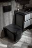 Унитаз подвесной Boheme Mane 970-SET-B с крышкой-сиденьем, черный матовый фото 5