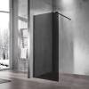 Душевая перегородка Vincea Walk-In VSW-1H110CGB 1100x2000, профиль черный, стекло тонированное