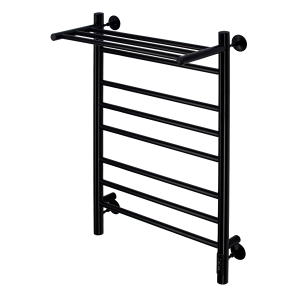 Полотенцесушитель электрический Comfysan Luce 013592 EC-8 80/40 с полкой, черный матовый