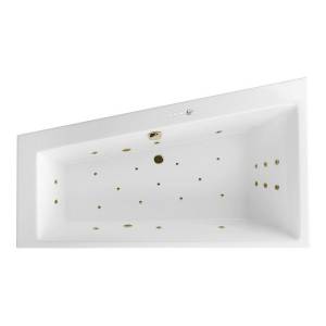Акриловая ванна Excellent Sfera Slim 170x100 (левая) "ULTRA" (бронза)