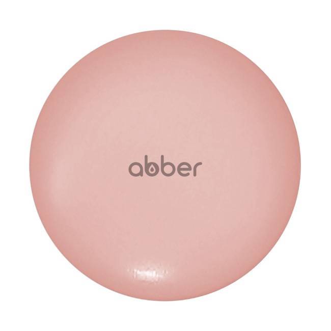 Накладка на слив для раковины Abber AC0014MP розовая матовая, керамика