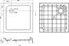 Поддон для душа Cezares Tray SMC TRAY-SMC-A-80-550-150-W 80x80, с сифоном фото 5