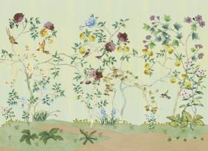 Бесшовные Eco обои Ortograf Flora 31134 Darleen Eton blue Гладь ОЕ-Р2
