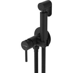 Гигиенический душ Wasserkraft A70638 черный, со смесителем, с внутренней частью