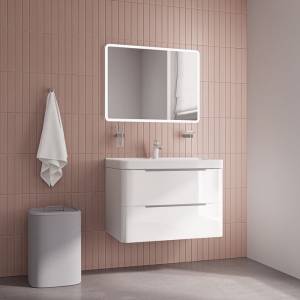 Тумба с раковиной Iddis Cloud X CLX80W0i95K подвесная, белый 80 см