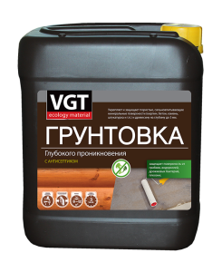 VGT ВД-АК-0301 ГРУНТОВКА глубокого проникновения для внутренних работ с антисептиком (5кг)