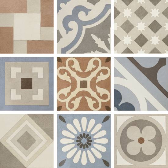 Керамогранит Fioranese Cementine Retro CMR20DM Retro_Deco naturale 20x20