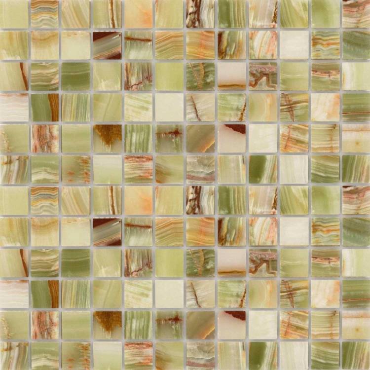 Мозаика LeeDo Pietrine 7 Onice Jade Verde Pol (2.3x2.3) 29.8x29.8