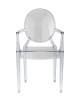 Набор из 4 стульев Stool Group Victoria Ghost XH-8072 transp X4 прозрачный, с подлокотниками фото 3