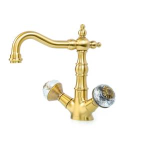 Смеситель для раковины Boheme Flora 312-FL высокий, бронза