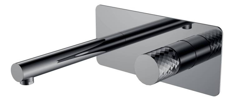 Смеситель для раковины Boheme Stick 125-SGM Shine Gun Metal