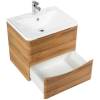 Тумба с раковиной Belbagno Acqua ACQUA-700-2C-SO-RR 70x45x50 Rovere Rustico подвесная с двумя выкатными ящиками фото 5