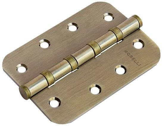 Петля карточная Morelli MS-C 100X70X2.5-4BB AB бронза, скругленная, врезная