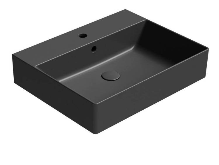 Раковина GSI Kube X 9431126 черный матовый, 50x47