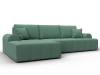 Диван угловой Лига Диванов Лига-080 134744L Зеленый