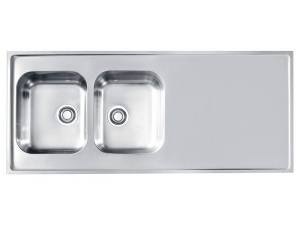 Мойка кухонная Alveus Classic Pro 110 1132129 Sat с сифоном, 140x60