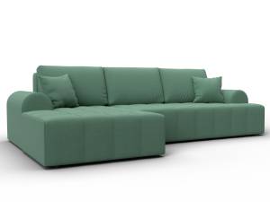 Диван угловой Лига Диванов Лига-080 134744L Зеленый