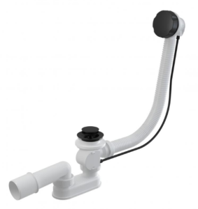 Слив-перелив ALCAPLAST 100 см. A55BLACK-100 (черный)