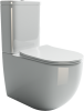 Унитаз-компакт Ceramica Nova Mia CN1801 безободковый, сиденье микролифт, белый фото 2