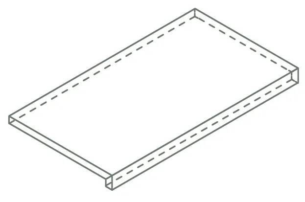 Ступень Italon Авангард X2 620070002829 Сильвер фронтальная 33x120