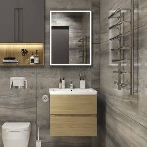 Мебель для ванной Art&Max Techno подвесная, 60, дуб мадейра янтарь