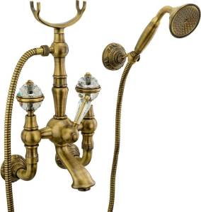Смеситель для ванны с душем Migliore Cristalia 18580 бронза