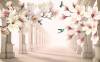 3D Фотообои Artegrafico «Аркада с магнолиями» ABS-060 акварель
