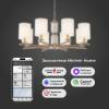 Большая подвесная люстра Eurosvet Caprera 60146/8 латунь Smart фото 4