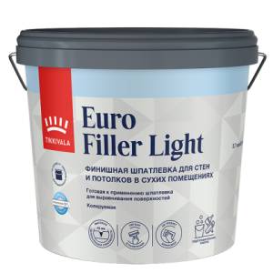 Шпаклевка финишная Tikkivala Euro Filler Light 2.7 л