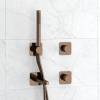 Душевой комплект Wasserkraft Paar A8851.309.311.290.292.291 встраиваемый, с лейкой и изливом, розовое золото