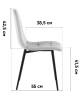 Стул Stool Group Одди Original SG002-F2-L010 X4 велюр серый 4 шт. фото 16