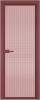 Межкомнатная дверь Profil Doors 1 AV цвет профиля Красный антрацит, стекло безопасное 6 мм мору розовое 600x2000