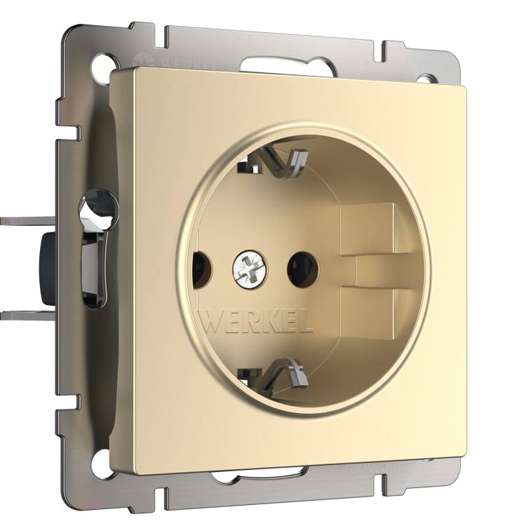 Розетка с заземлением Werkel Встраиваемые механизмы W1171011