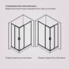 Душевой уголок Am.Pm Gem W90G-403-100280-BT профиль черный матовый, стекло прозрачное, 100x80 фото 9
