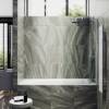 Шторка на ванну MaybahGlass MGV-64-1ш стекло прозрачное, профиль белый матовый, 1400x800