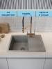 Мойка кухонная Watersense Mia Smart W00841 серая матовая, 62х48 фото 2