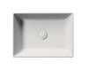 Раковина GSI Kube X 942909 белый матовый, 50x37 фото 2