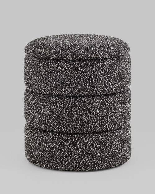 Пуф Stool Group Hive XS 19A240S LX-3 букле черный меланж